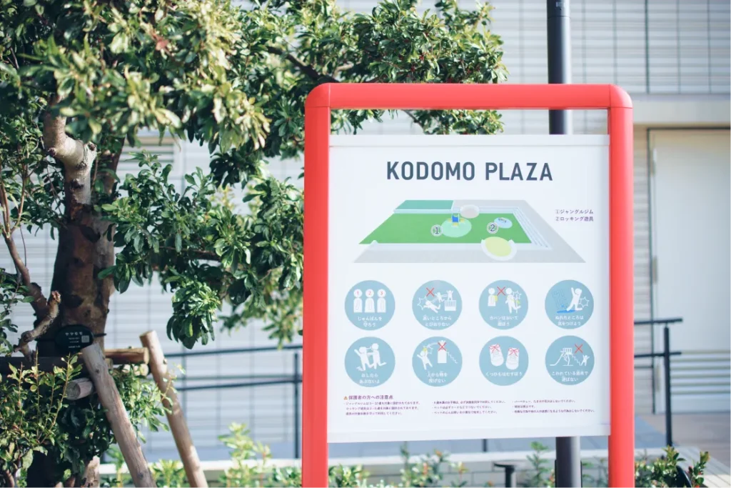 KODOMO PLAZAの案内板